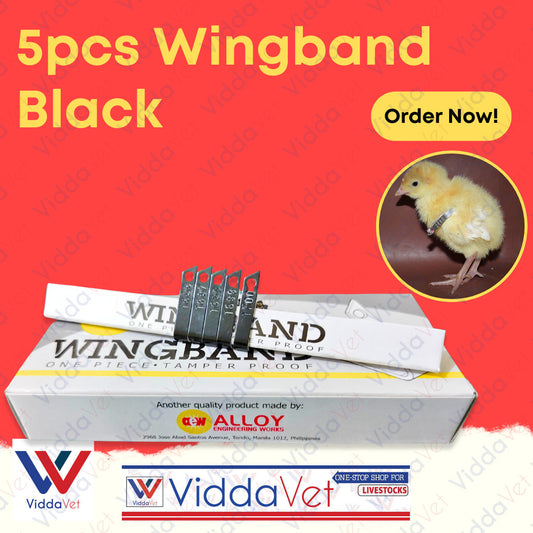 Wing Bands Black 5pcs