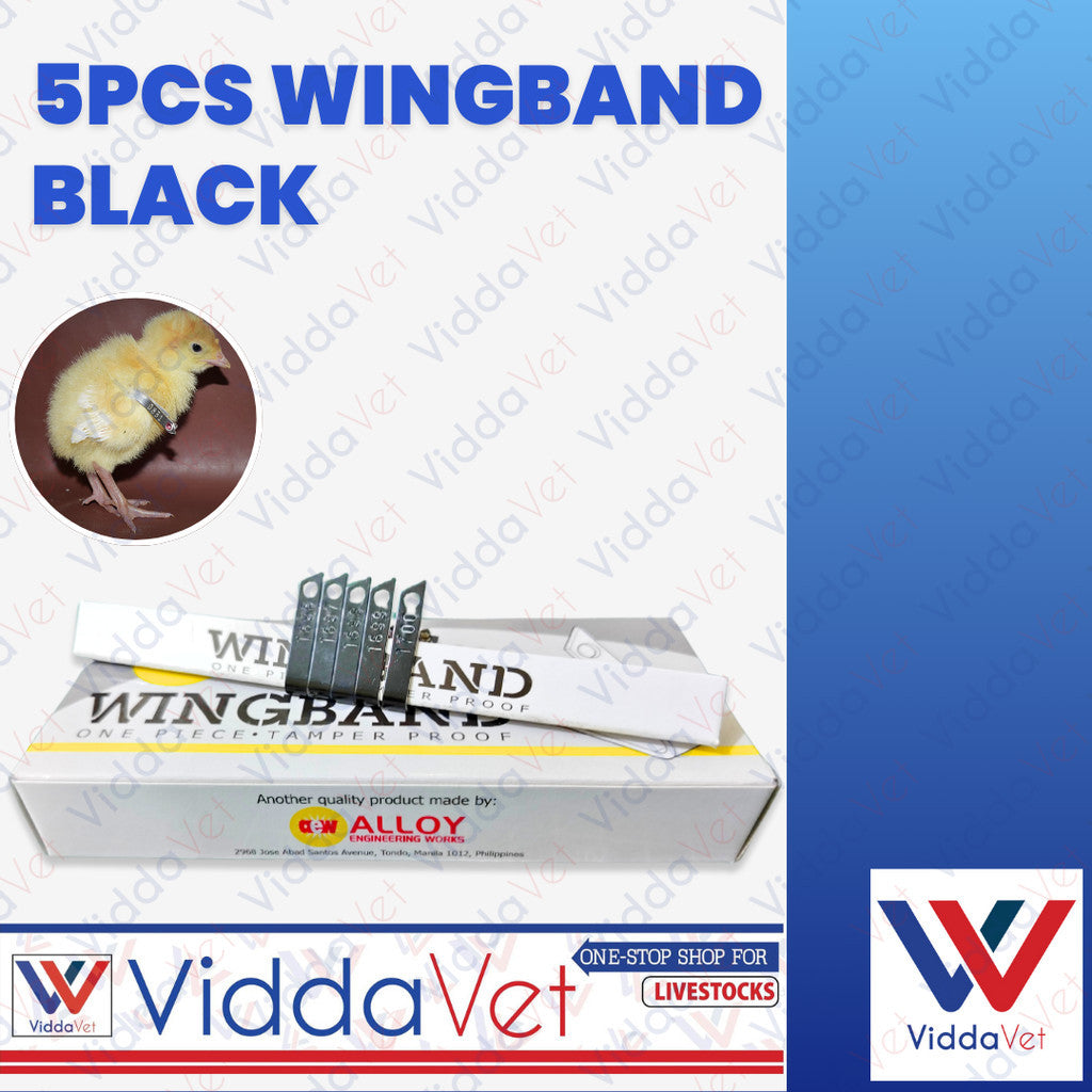 Wing Bands Black 5pcs