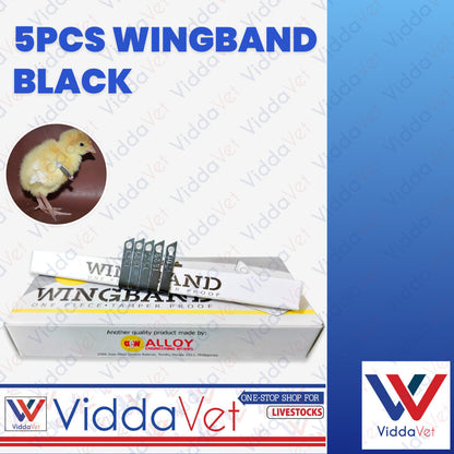 Wing Bands Black 5pcs
