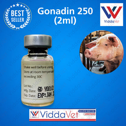 Gonadin 250 (2ml) for Pigs Comprehensive Reproductive Health Solution