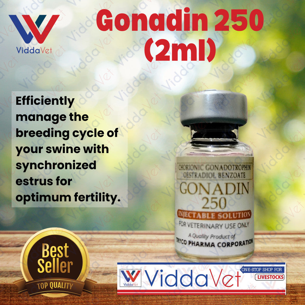 Gonadin 250 (2ml) for Pigs Comprehensive Reproductive Health Solution