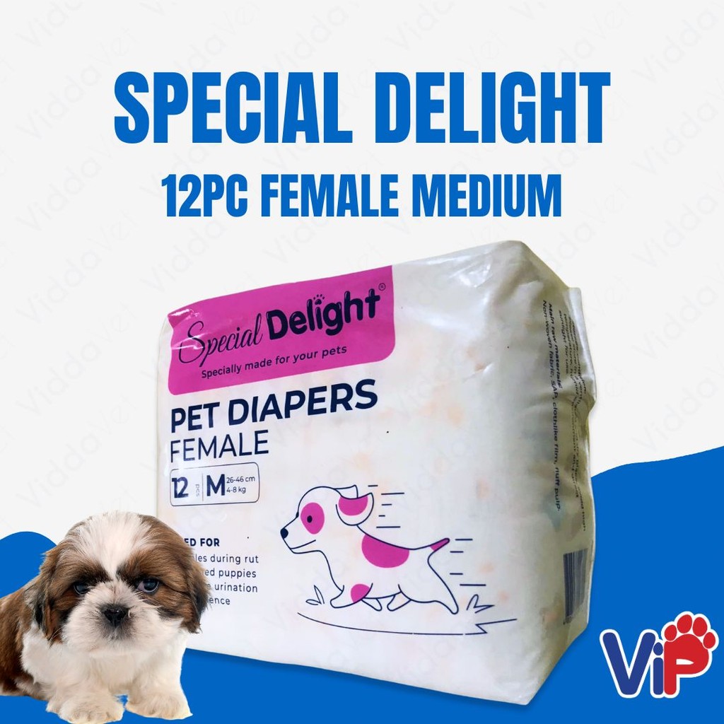Special Delight Medium Female Pet Diapers 12pcs