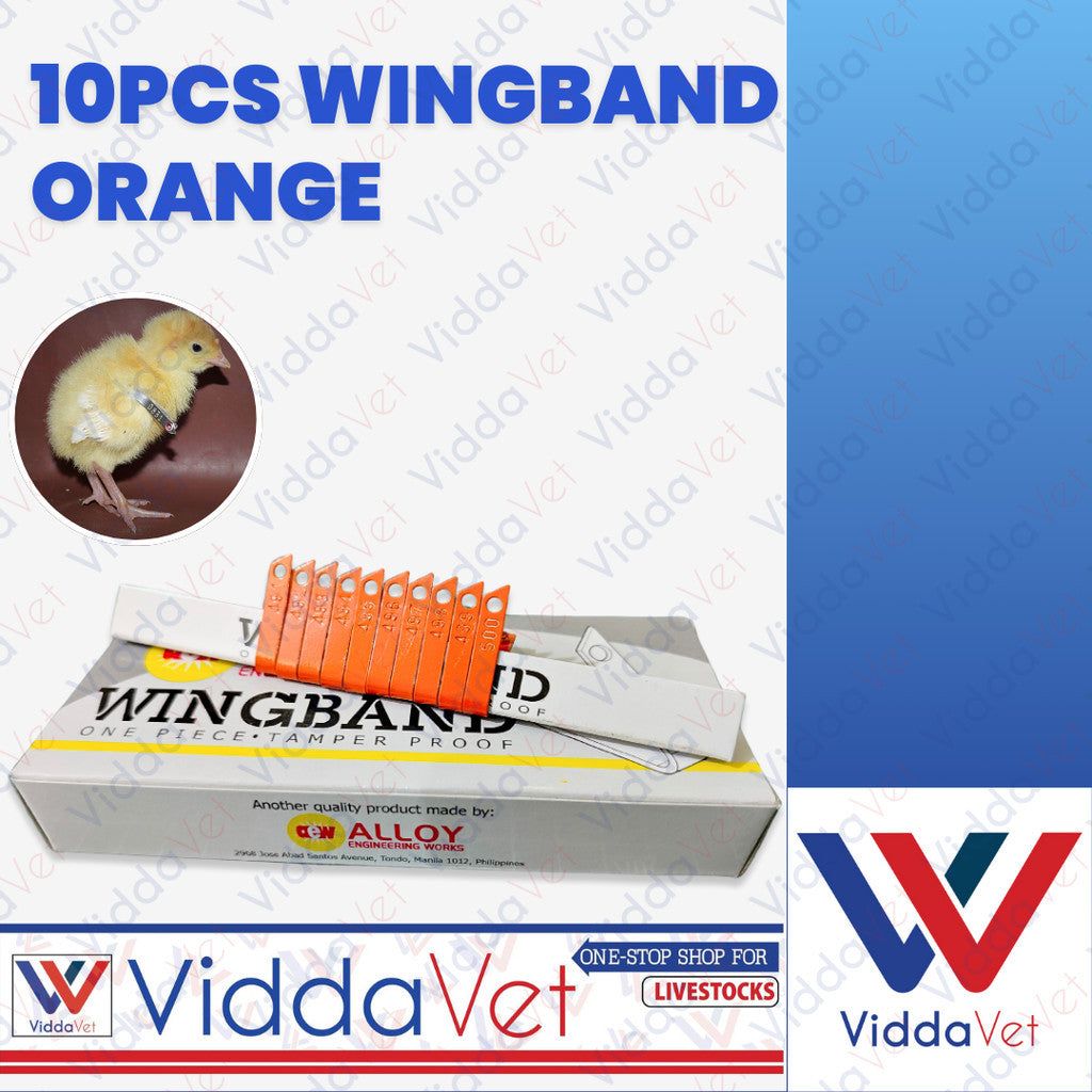 Wing Bands Orange 10pcs