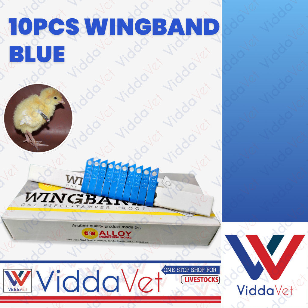 Wing Bands Blue 10pcs