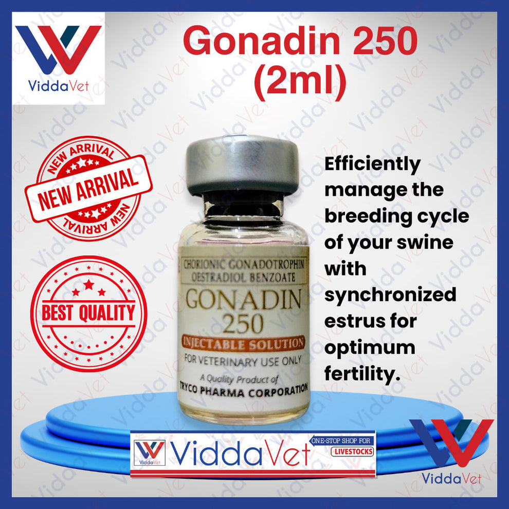 Gonadin 250 (2ml) Swine Reproductive Hormone Injection | Viddavet Trading