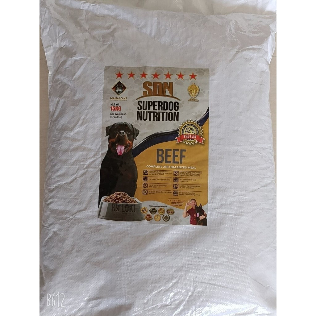SuperDog SDN Beef Dog Food 15Kg