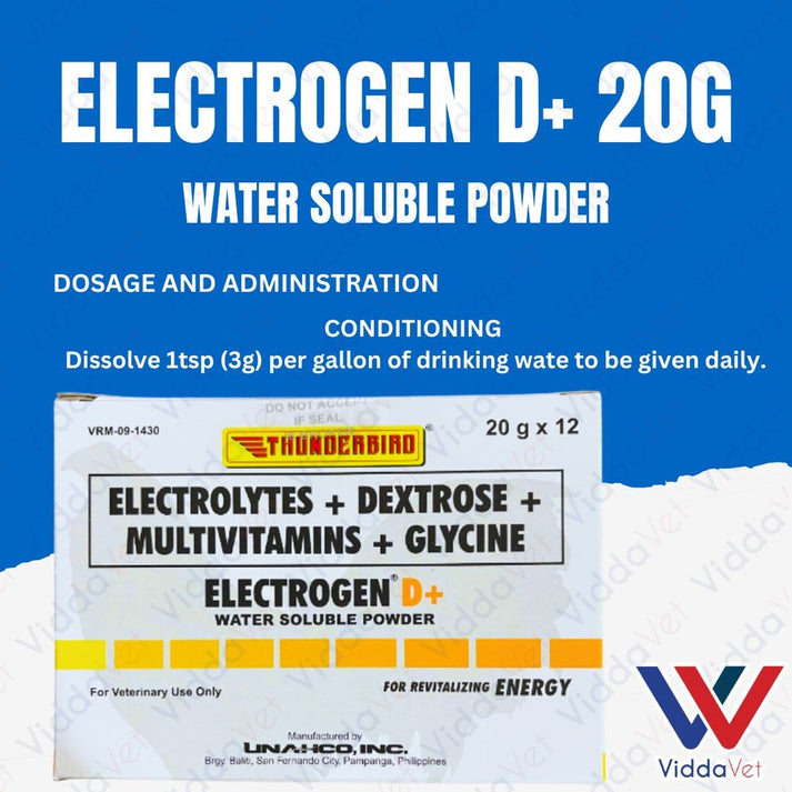 Electrogen D+ 20g - Complete Animal Hydration & Electrolyte Support ...