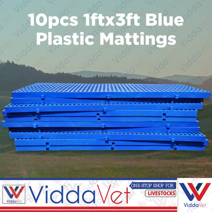 Plastic Mattings Blue 1x3 10pcs