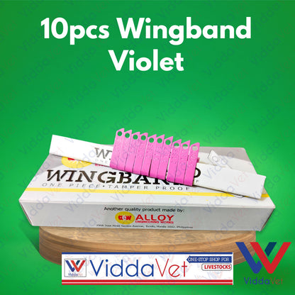Wing Bands Violet 10pcs