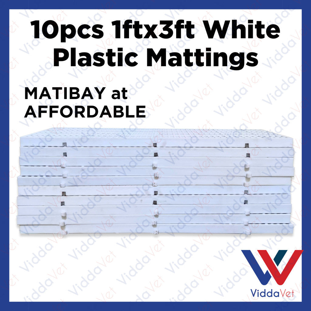 Plastic Mattings White 1x3 10pcs