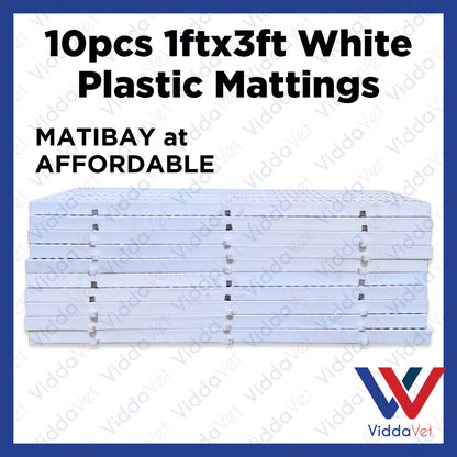 Plastic Mattings White 1x3 10pcs
