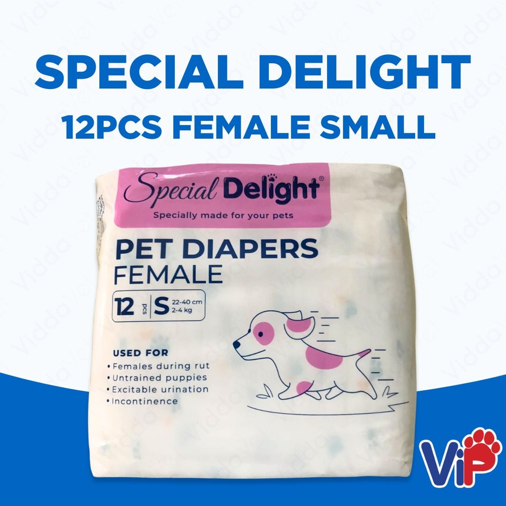 Special Delight Small Female Pet Diapers 12pcs