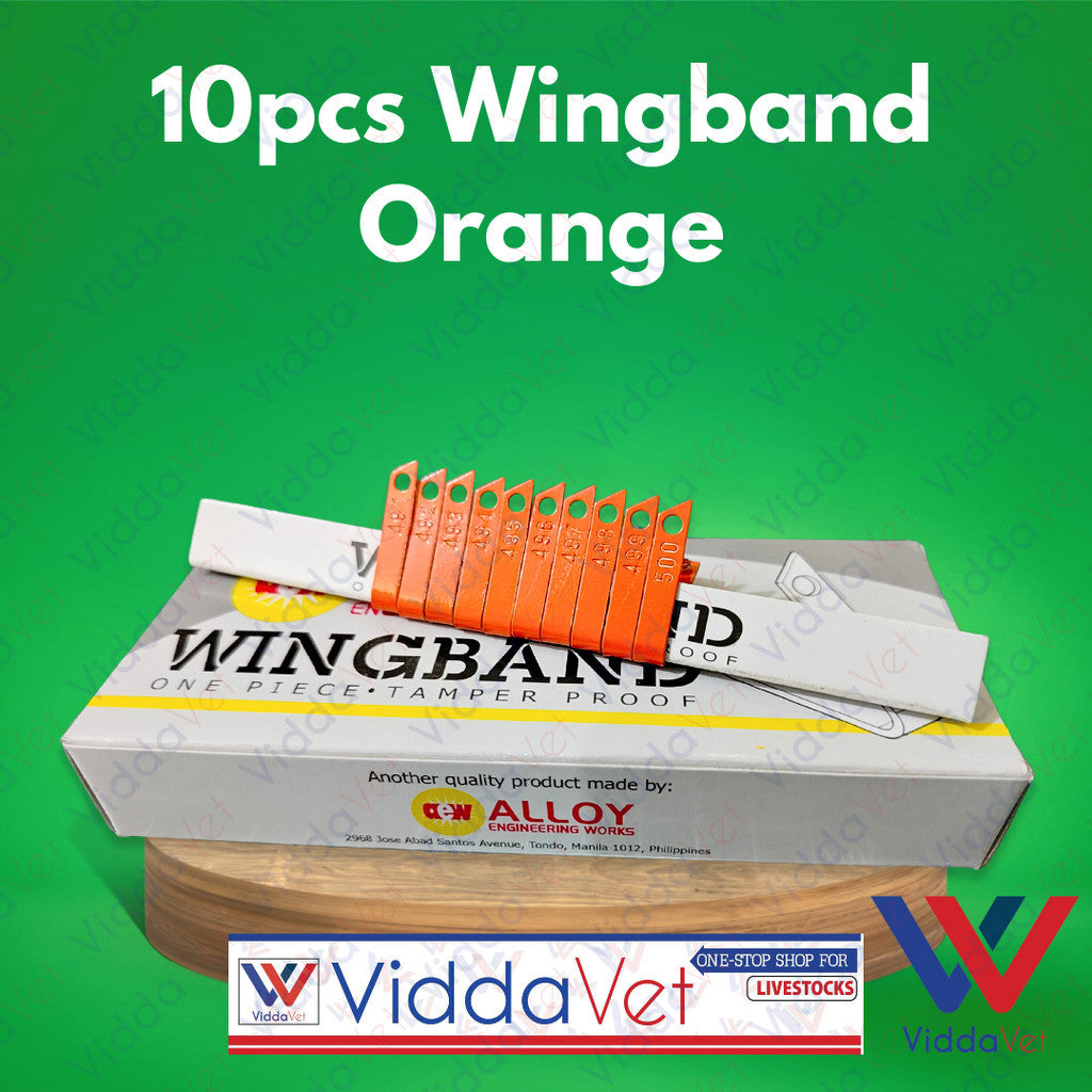 Wing Bands Orange 10pcs