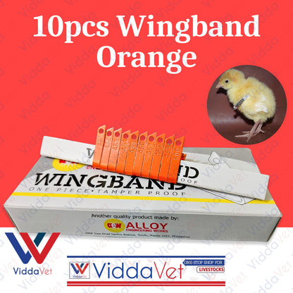 Wing Bands Orange 10pcs