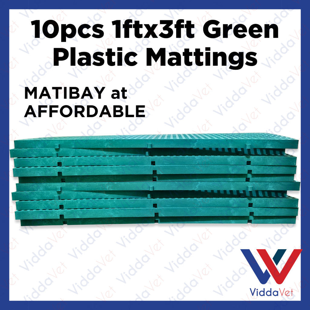 Plastic Mattings Green 1x3 10pcs
