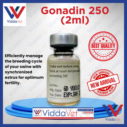 Gonadin 250 (2ml) for Pigs Comprehensive Reproductive Health Solution