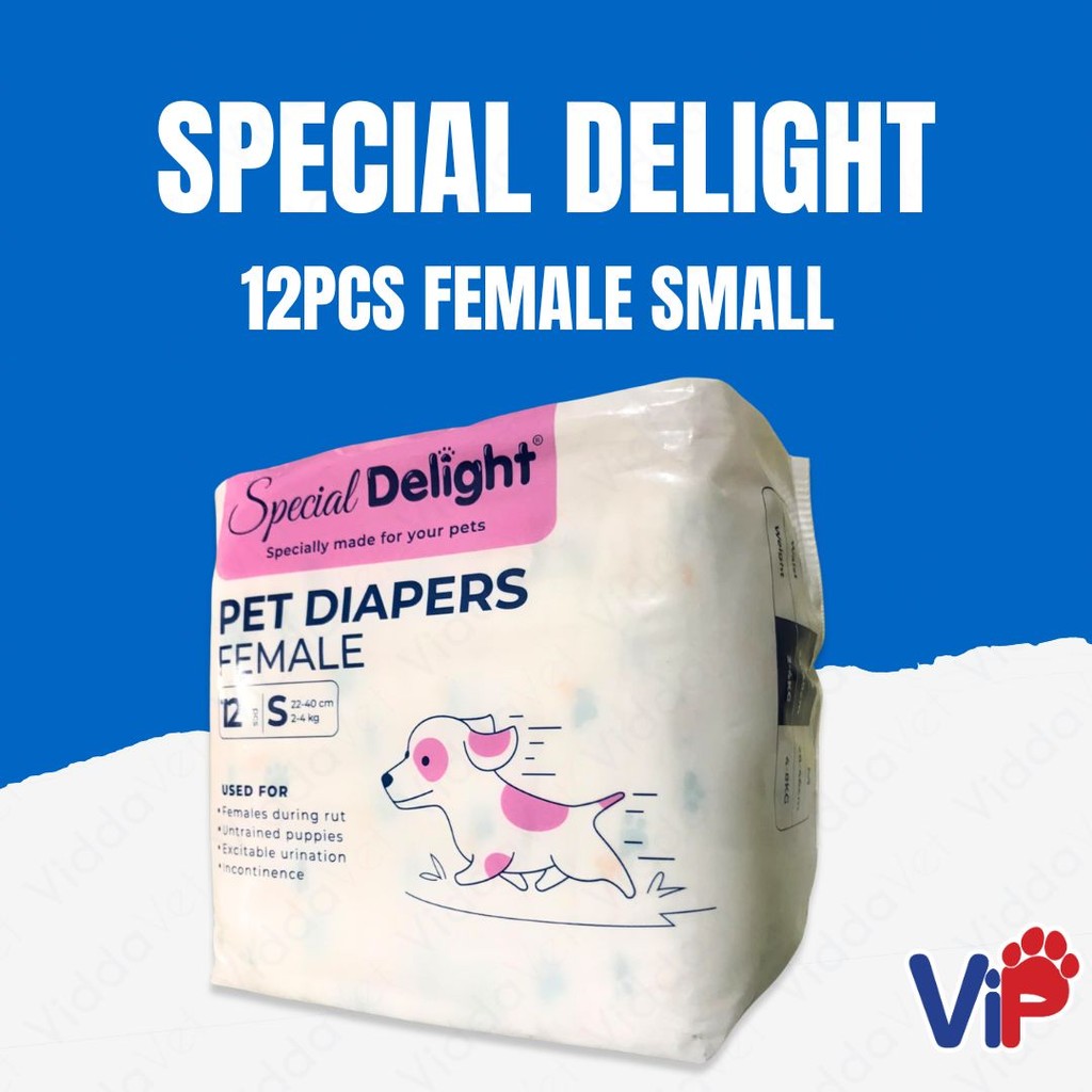 Special Delight Small Female Pet Diapers 12pcs