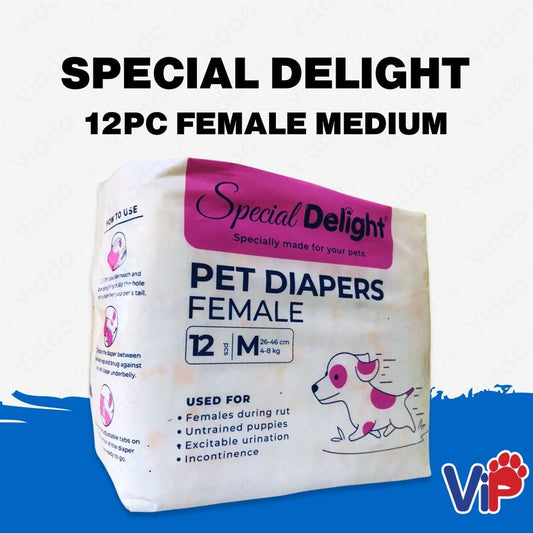 Special Delight Medium Female Pet Diapers 12pcs
