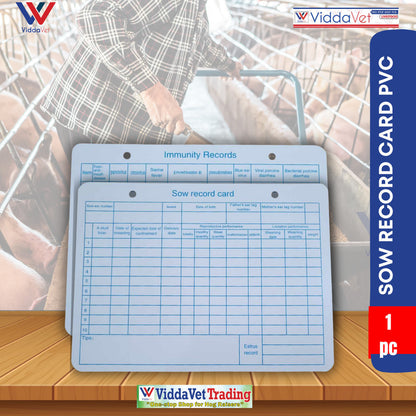 Sow Record Card PVC