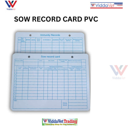 Sow Record Card PVC