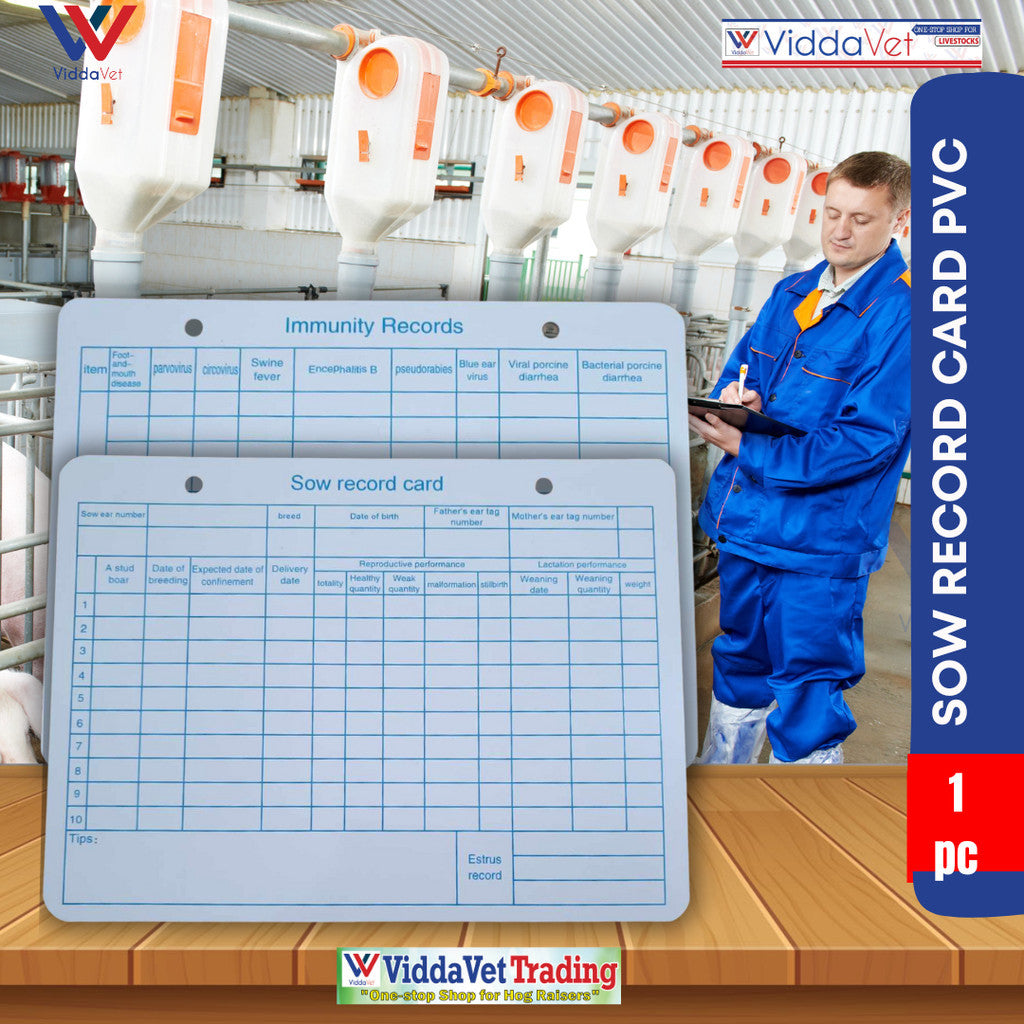 Sow Record Card PVC