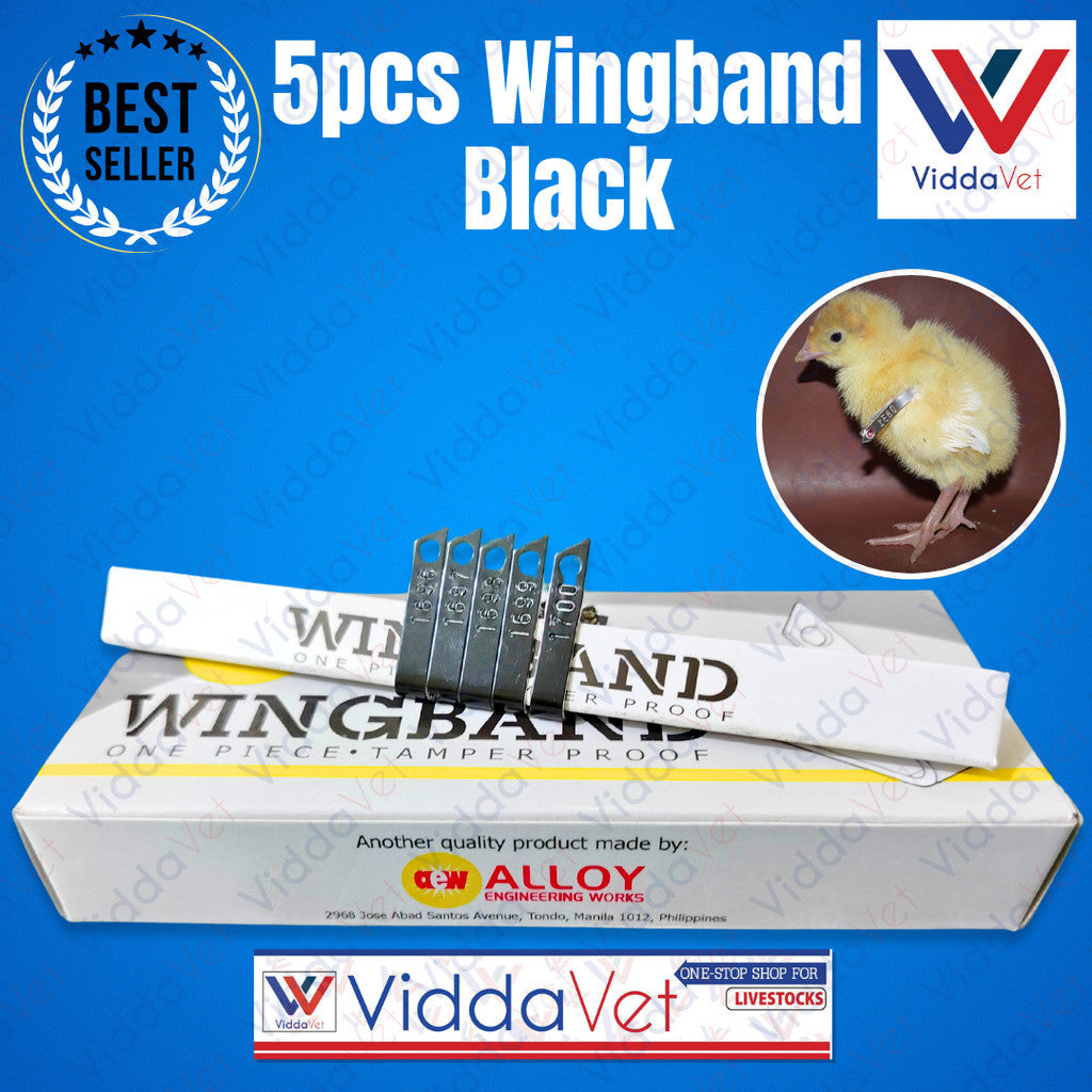 Wing Bands Black 5pcs
