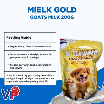 Mielk Gold Pet Milk Replacer 200g