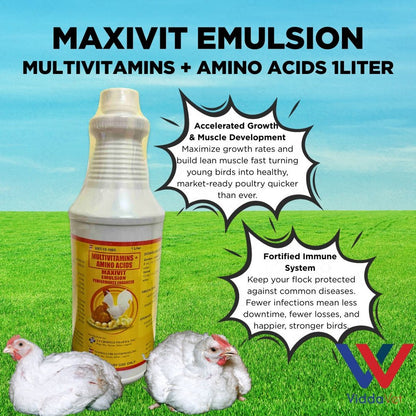 Maxivit Emulsion Multivitamins + Amino Acids 1 Liter