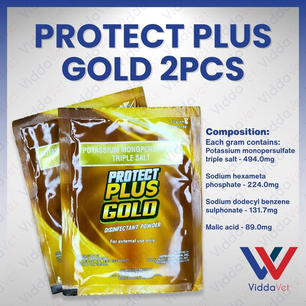 2PCS  20g Protect Plus Gold Disinfectant Powder for piggery farm house Eco Protect Disinfectant