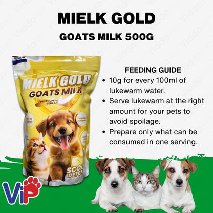 Mielk Gold High Quality Pet Milk Formula 500g
