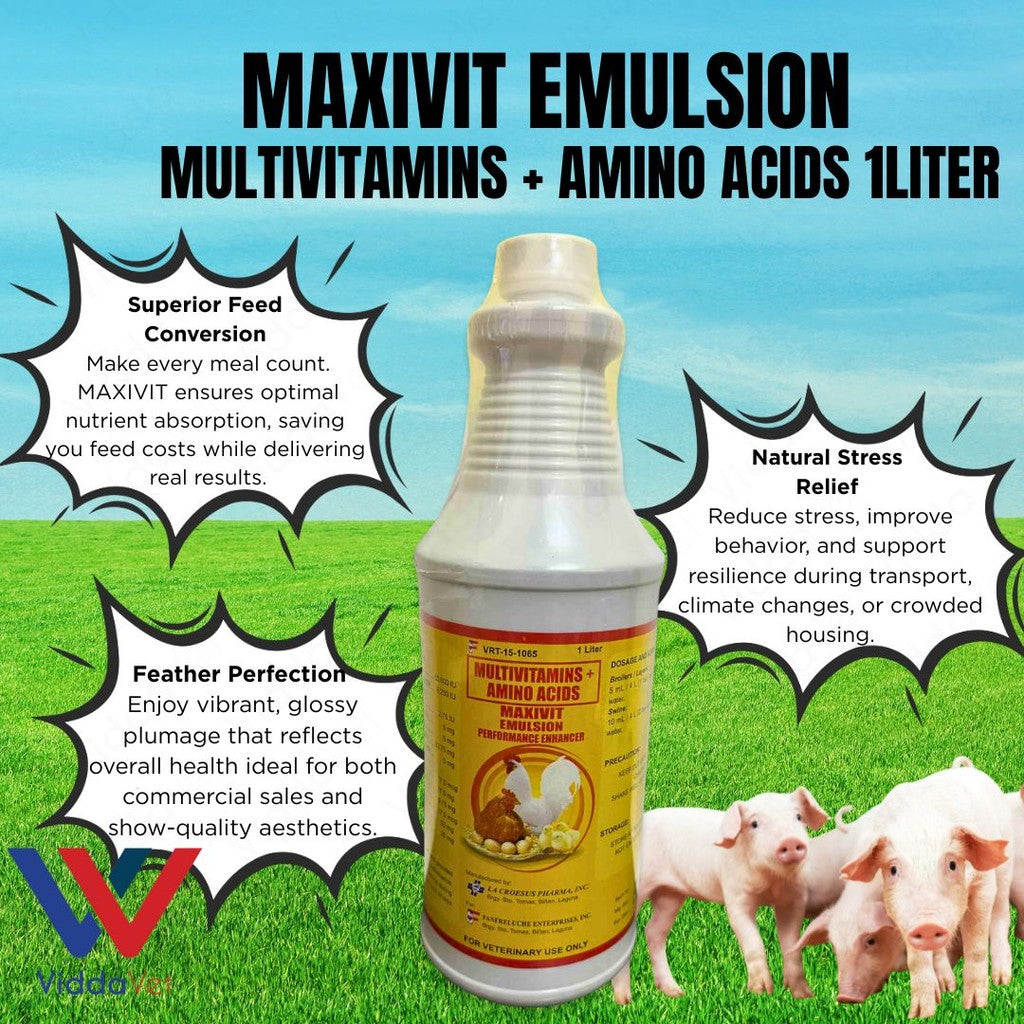 Maxivit Emulsion Multivitamins + Amino Acids 1 Liter