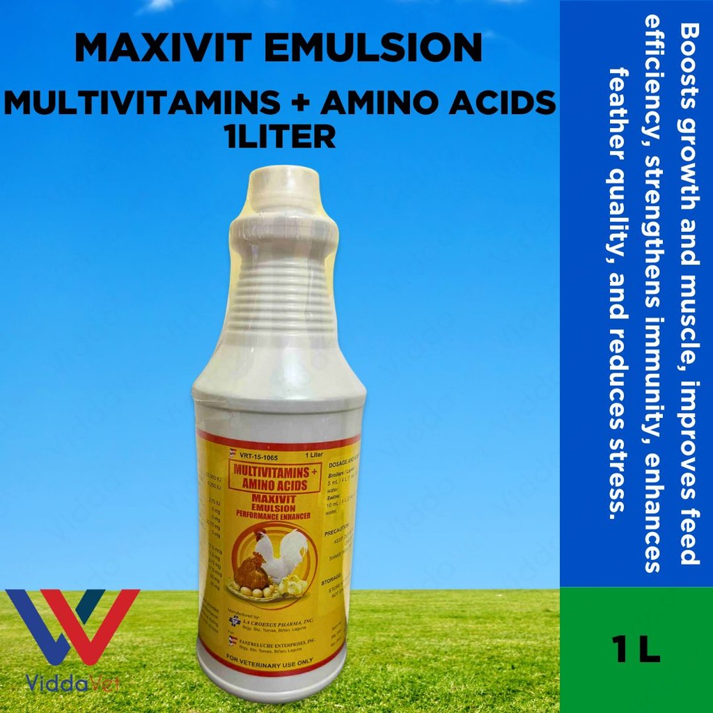 Maxivit Emulsion Multivitamins + Amino Acids 1 Liter