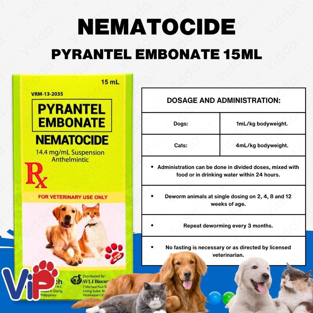 Nematocide Pyrantel Embonate 15ml