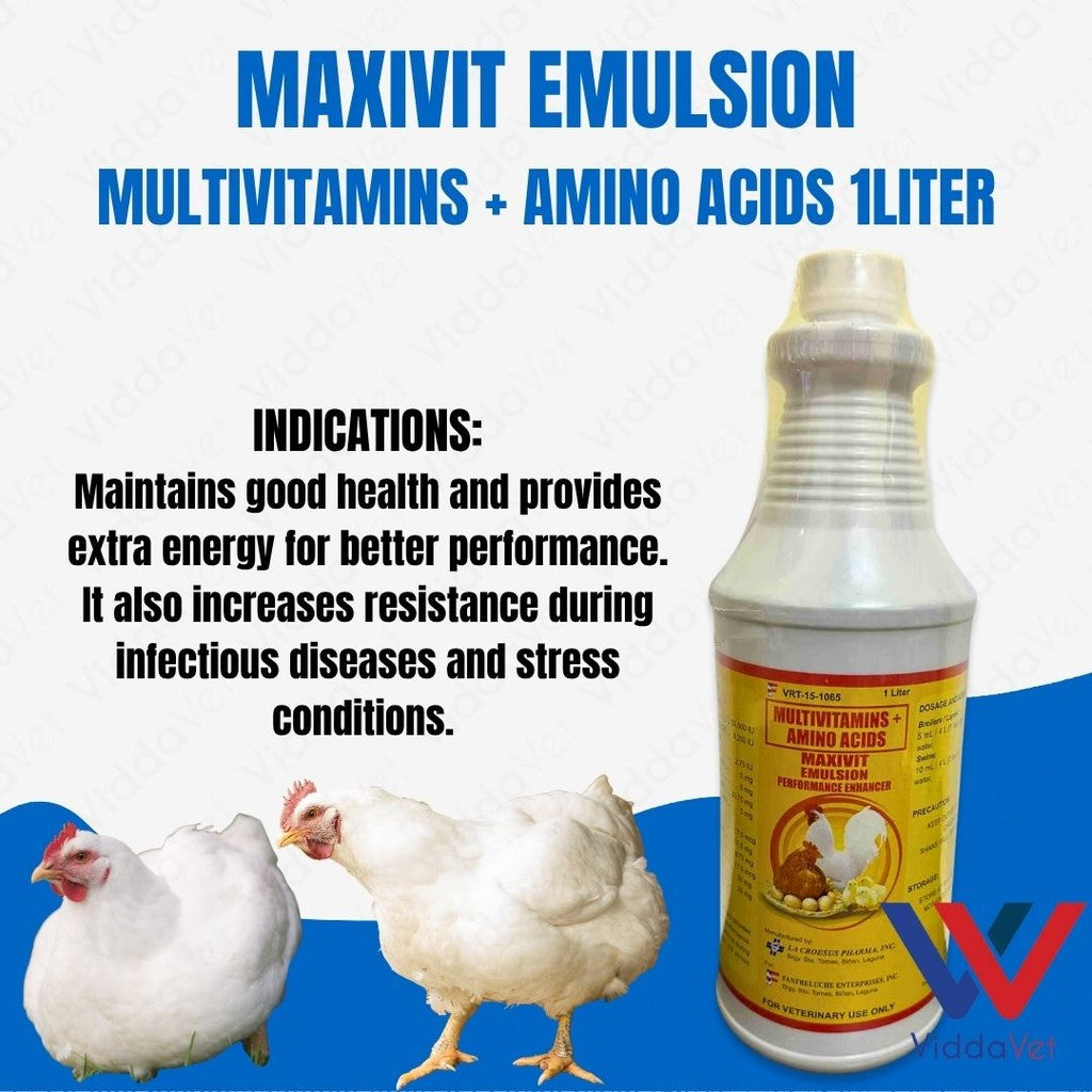 Maxivit Emulsion Multivitamins + Amino Acids 1 Liter