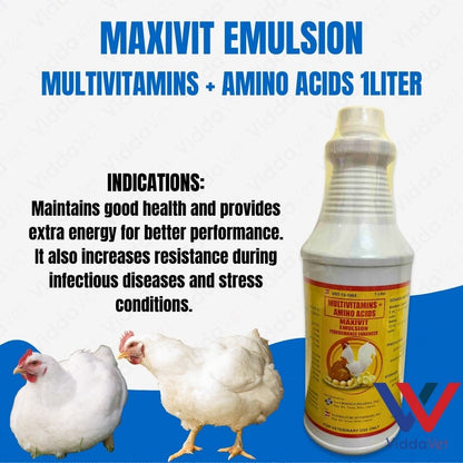 Maxivit Emulsion Multivitamins + Amino Acids 1 Liter