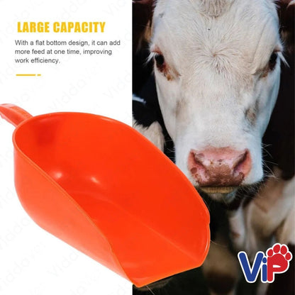 Orange Plastic Scooper Multi-use Poultry Food