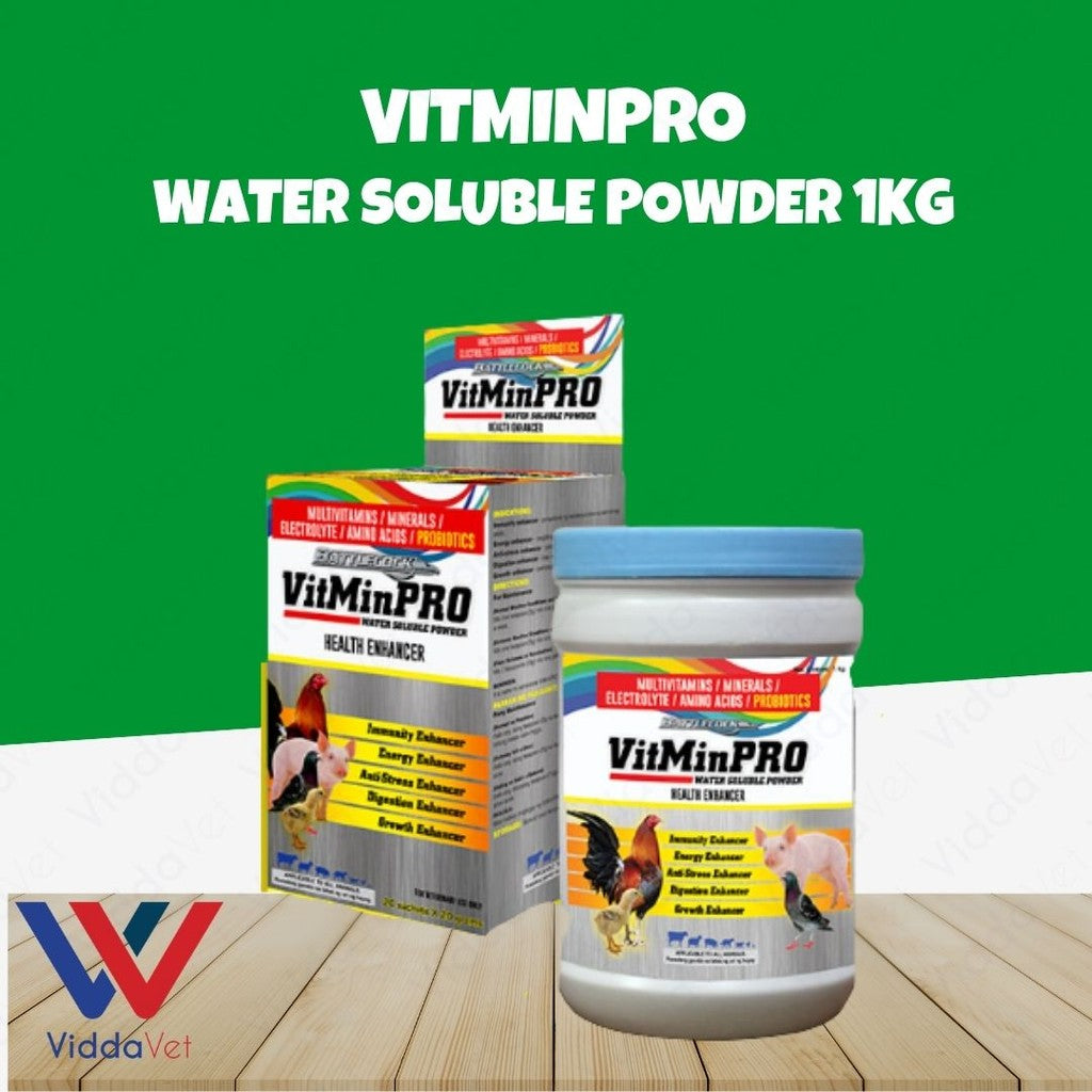 VitMinPRO 1kg - Complete Livestock Multivitamin & Probiotic Supplement ...