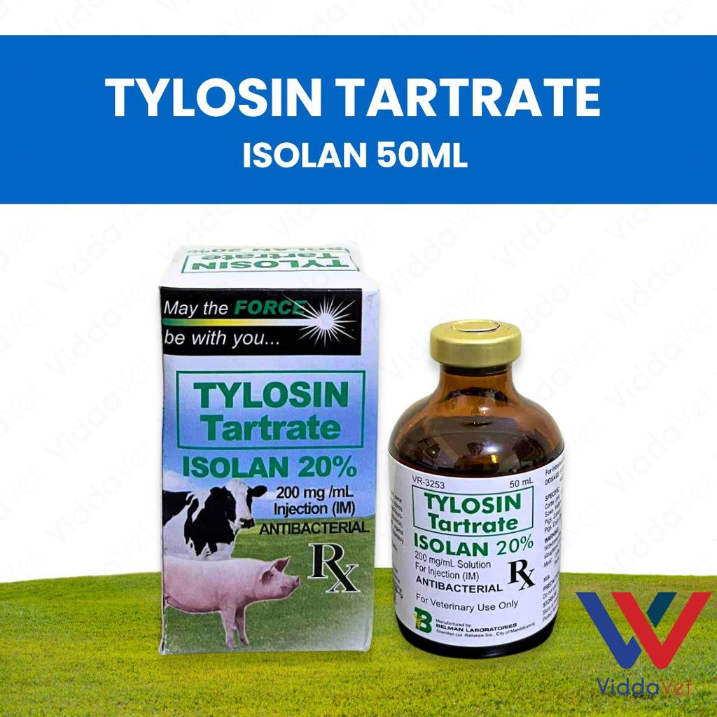 Tylosin Tartrate Isolan 20% 50ml