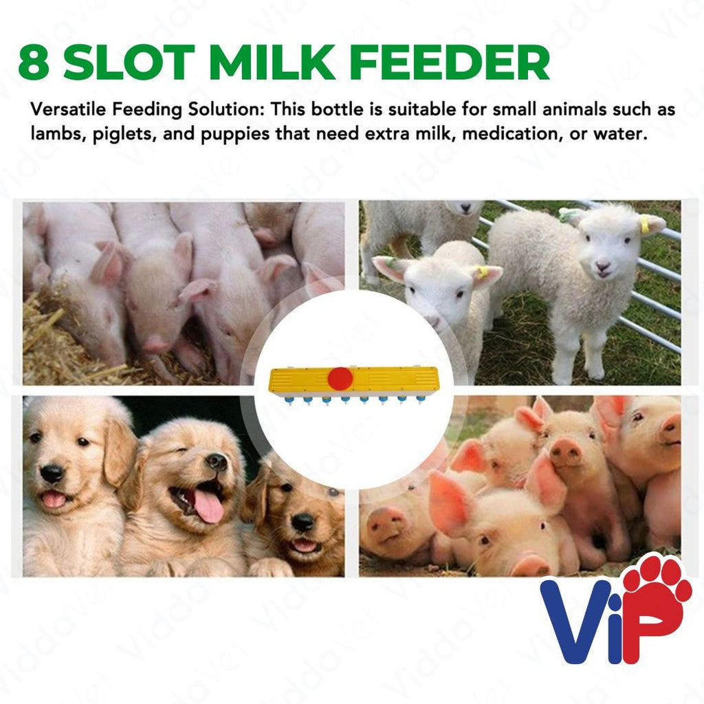 8 Slot Milk Feeder for Animals