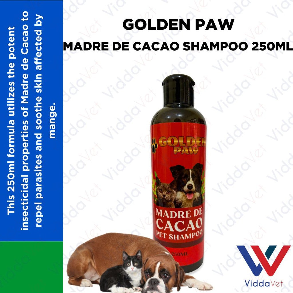 Golden Paw Natural Madre de Cacao Pet Shampoo 250ml