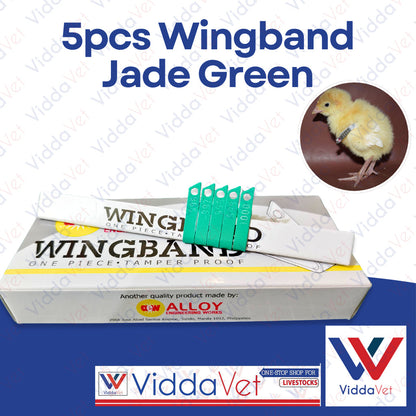 Wing Bands Green 5pcs