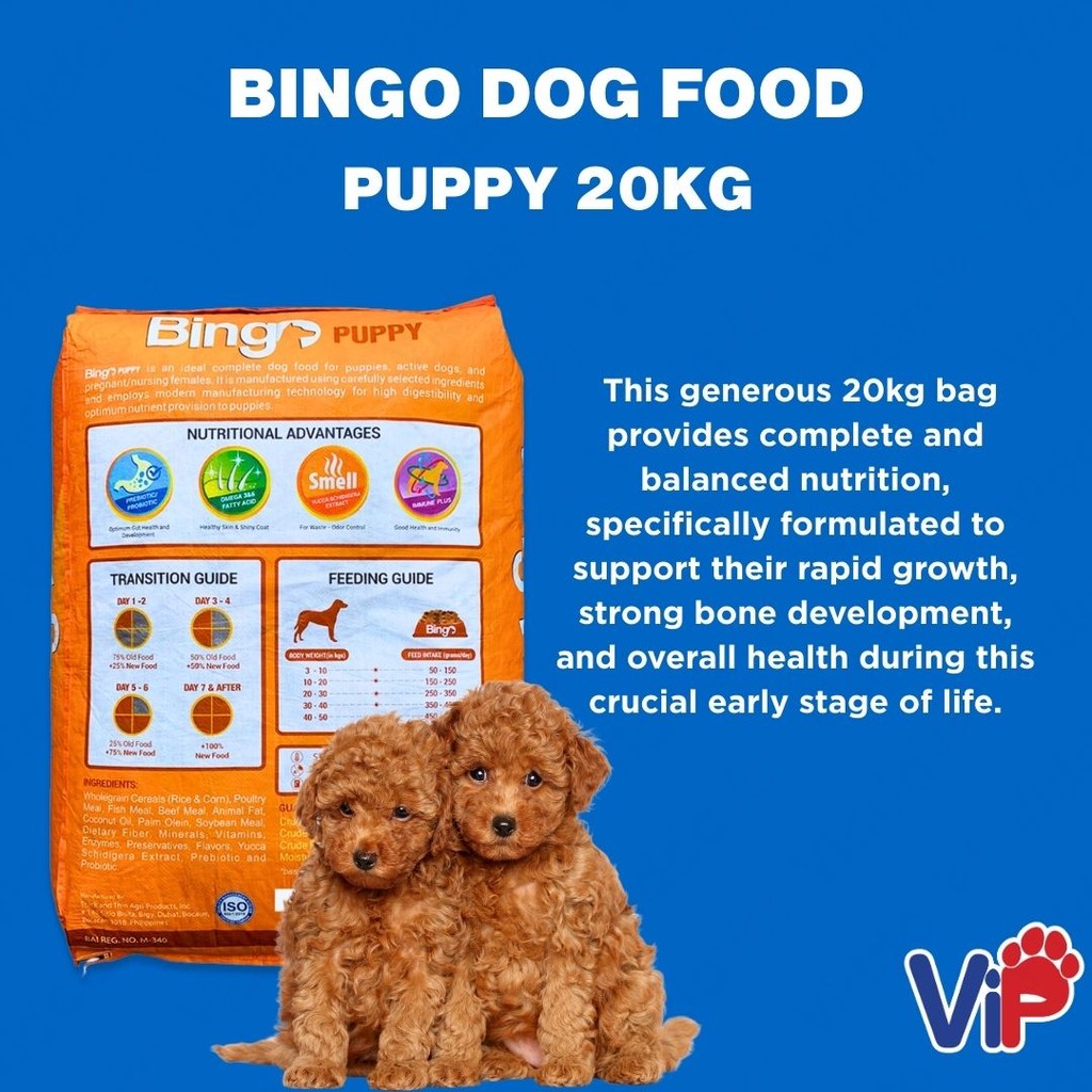 Bingo Dog Food Puppy 20kg