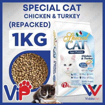 Special Cat Chicken & Turkey 1kg (Repacked)