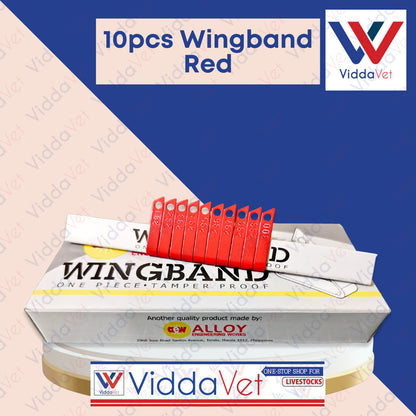 Wing Bands Red 10pcs