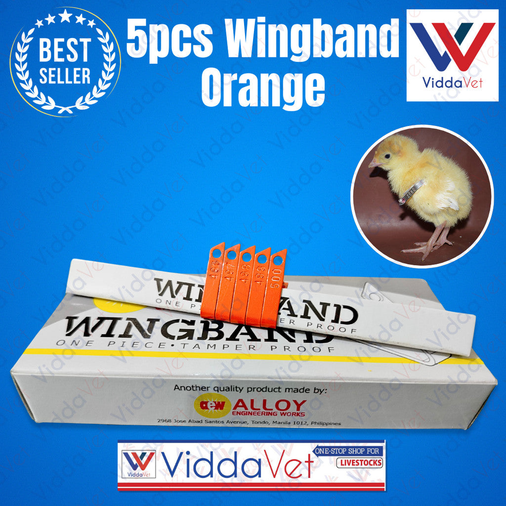 Wing Bands Orange 5pcs