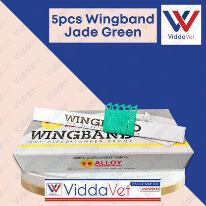Wing Bands Green 5pcs