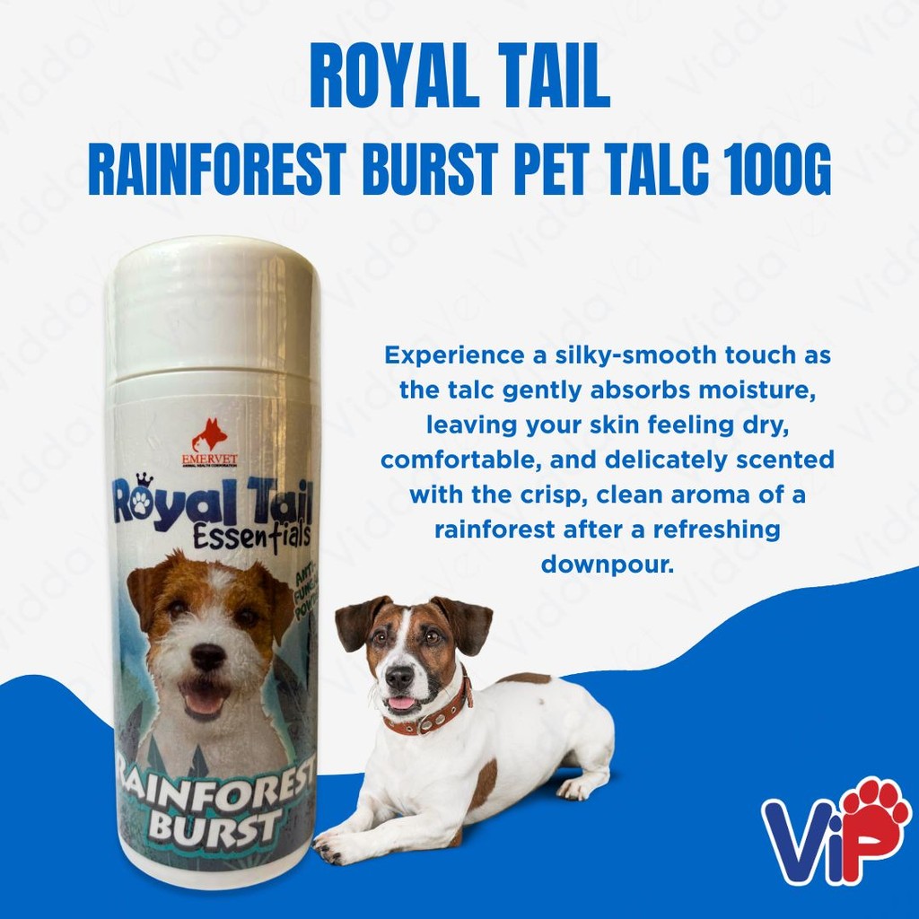 Royal Tail Rainforest Burst Pet Talc 100g