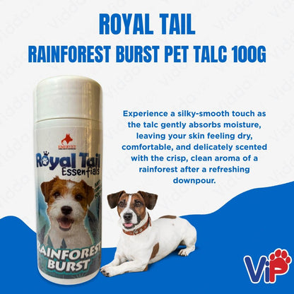 Royal Tail Rainforest Burst Pet Talc 100g