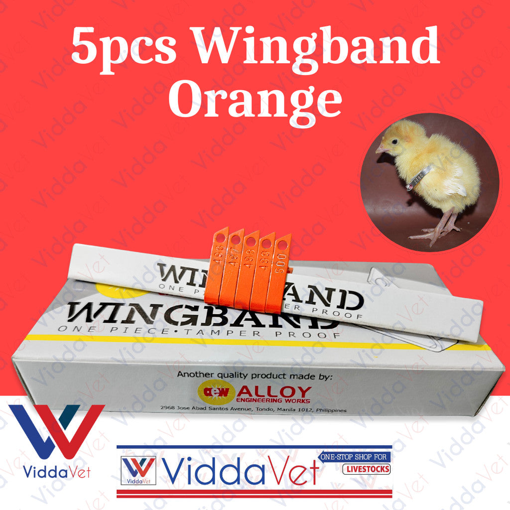 Wing Bands Orange 5pcs
