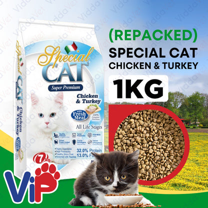 Special Cat Chicken & Turkey 1kg (Repacked)